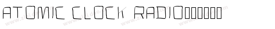 Atomic Clock Radio字体转换